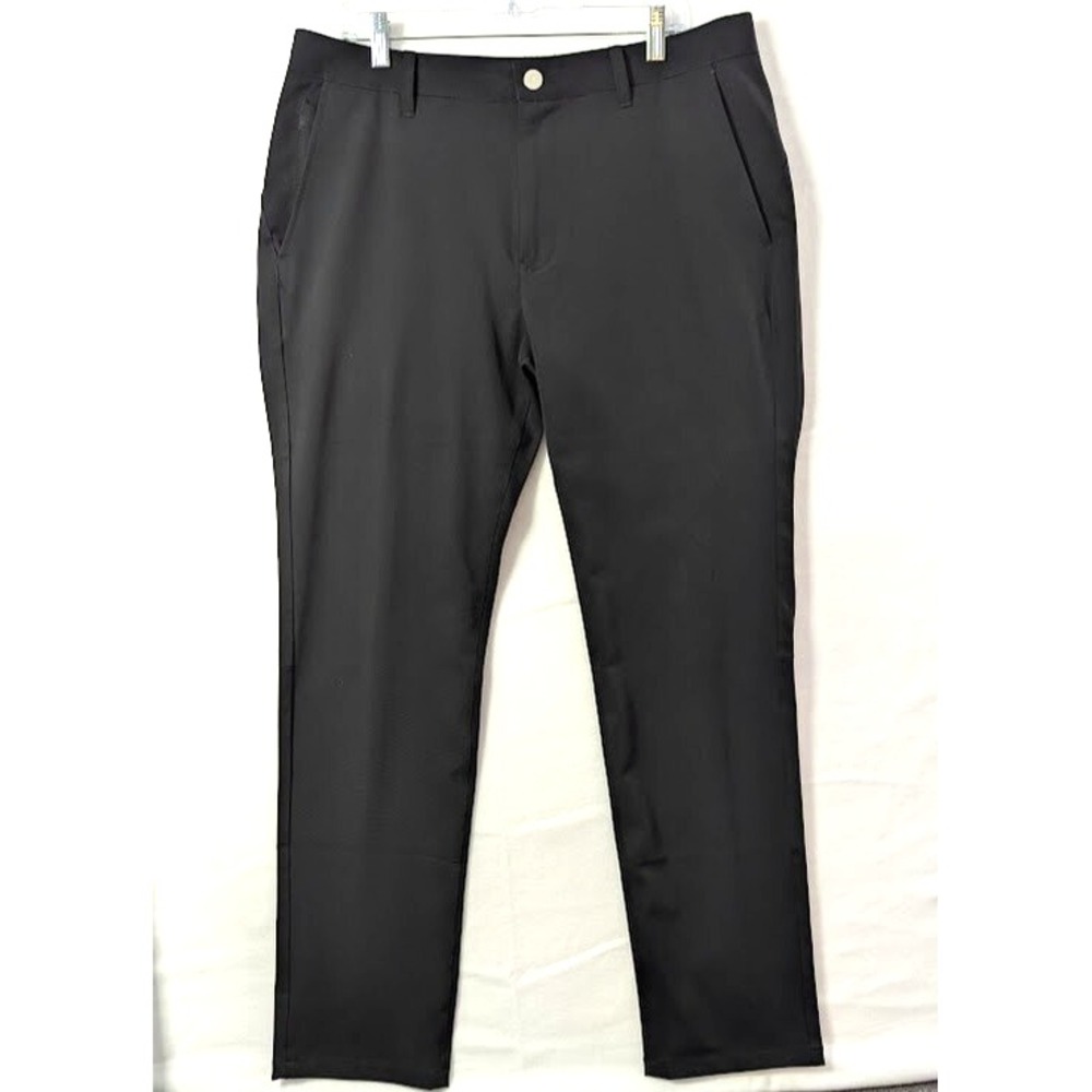 Bonobos Golf Pants Mens 35x34 Black Slim Fit Straight Leg Performance Stretch